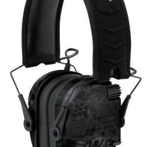 Walker's GWPRSEMYP Razor Slim Electronic Muff 23 dB,Over the Head, Typhoon Camo/Black Polymer