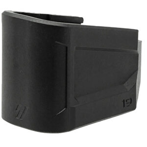 Strike Industries EMPG19 Enhanced Magazine Plate  +5, 9mm Luger, Compatible w/Glock 19, Black Polymer