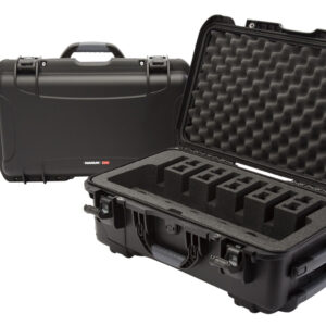 Nanuk 9356UP1 935 6 Up Pistol Case Black Polymer w/ Closed-Cell Foam Padding 22" L x 14" W x 9" H Interior Dimensions