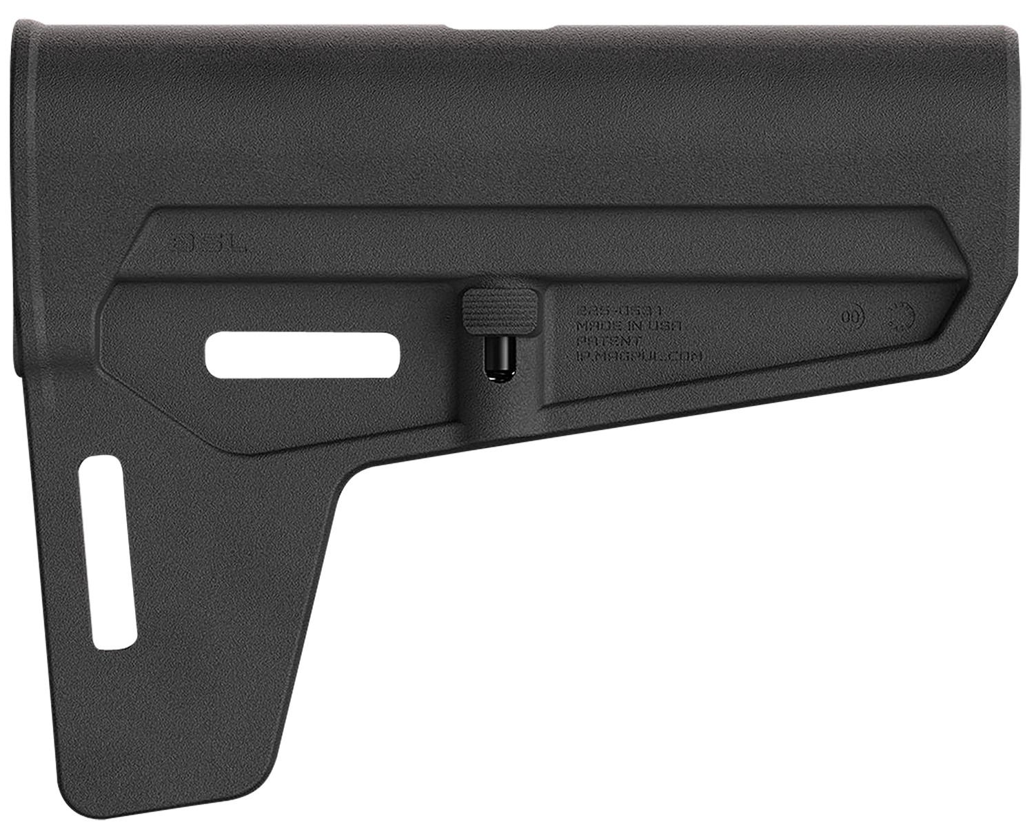 Magpul MAG1143-BLK BSL Arm Brace Black Synthetic with M-LOK Compatible Slots & Ambidextrous Rear QD Cup for AR-Pistol Platform with Mil-Spec Tube (Tube Not Included)