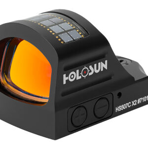 Holosun HS507CX2 507  Black Anodized 1 x 0.63" x 0.91" 2 MOA Red Dot/32 MOA Circle Multi Reticle