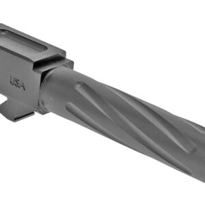 Rival Arms RA20G101D Precision V1 Match Grade 9mm Luger Compatible w/Glock 17 Gen3-4, 4.49" Fluted PVD Stainless Steel, Target Crown