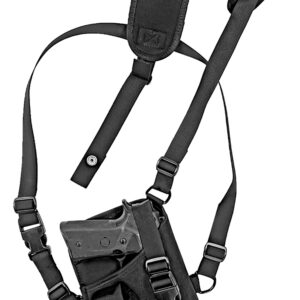 GrovTec US Inc GTHL15105R Trail Pack Shoulder Black Nylon Harness Fits Large Semi-Auto Fits 4.50-5" Barrel Right Hand