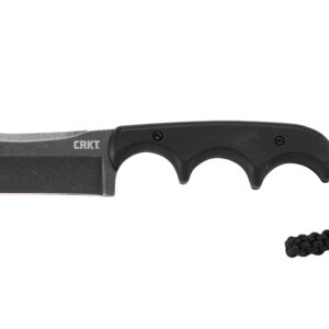 CRKT 2383K Minimalist Blackout 2.13" Fixed Cleaver Plain Stonewashed 5Cr15MoV SS Blade/ Black G10 Handle Includes Sheath