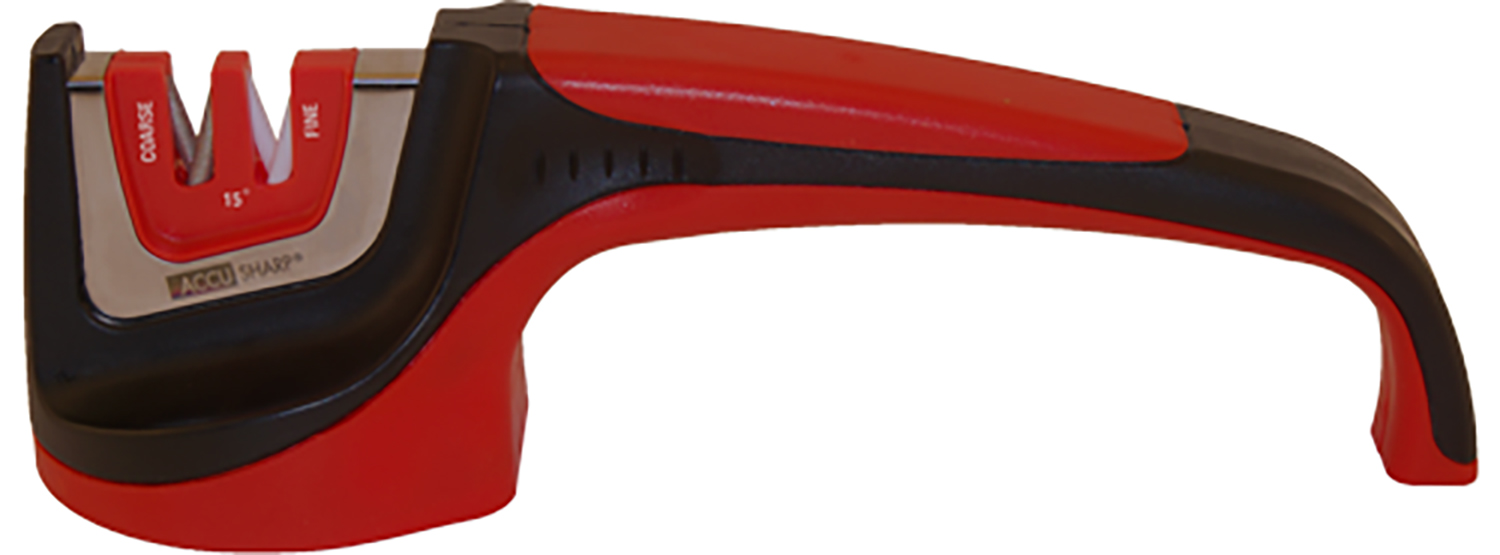 AccuSharp 052C Asian-Style Sharpener Fine Diamond, Ceramic Sharpener Red