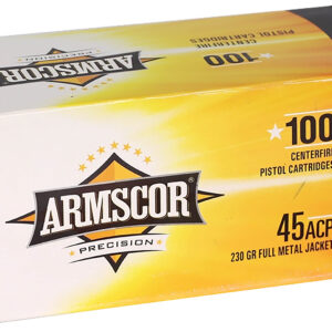 Armscor 50443 Precision Value Pack 45ACP 230gr Full Metal Jacket 100 Per Box/12 Case