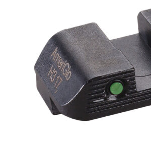 AmeriGlo GL822 Trooper Sight Set for Glock Green Tritium LumiGreen Outline Front Sight-Green Tritium Black Outline Rear Sight