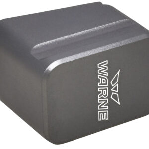 Warne MEG1954GR Magazine Extension made of 6061-T6 Aluminum with Hardcoat Anodized Gray Finish for Glock 19, 23 Magazines (Adds 5rds 9mm Luger, 4rds 40 S&W)