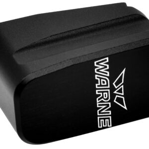 Warne MEG43X2BLK Magazine Extension made of 6061-T6 Aluminum with Hardcoat Anodized Black Finish for Glock 43X, 48 Magazines (Adds 2rds)