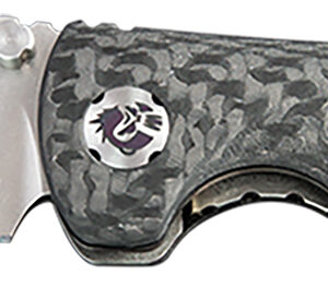 Southern Grind SG06050008 Spider Monkey  3.25" Folding Tanto Plain Satin S35VN SS Blade, 4.19" Black Textured Carbon Fiber Handle, Includes Pocket Clip