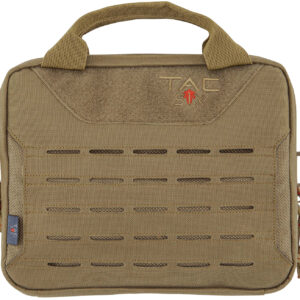 Tac Six 10816 Crew Tactical Pistol Case Coyote 600D Polyester 2 Handguns