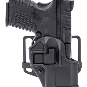 Blackhawk 410576BKR Serpa CQC OWB Size 76 Black Polymer Belt Loop/Paddle Compatible w/ Glock 48 w/wo Rail Right Hand
