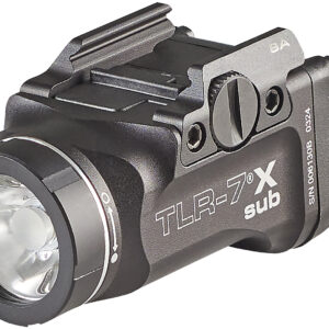 Streamlight 69404 TLR-7 X Sub USB  Black Anodized 6000 Series Aluminum Springfield Armory Hellcat Subcompact Pistol with Accessory Rail 500 Lumens White LED Bulb 141 Meters Beam Rail Clamp Mount