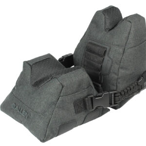 Allen 18417 Eliminator Prefilled Front and Rear Bag, Gray Polyester, Side Release Buckles, Weighs 4.50 lbs., 11.50" L x 7.50" H
