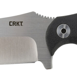 CRKT 2866 Catchall  5.51" Fixed Sheepsfoot Plain Brushed Satin 8Cr13MoV SS Blade/Black GRN w/Rubber Overlay Handle Includes Sheath