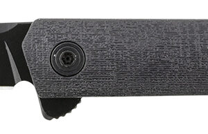 CRKT 7097K CEO Blackout 3.35" Folding Plain Black EDP AUS-8A SS Blade/Black GRN Handle Includes Pocket Clip