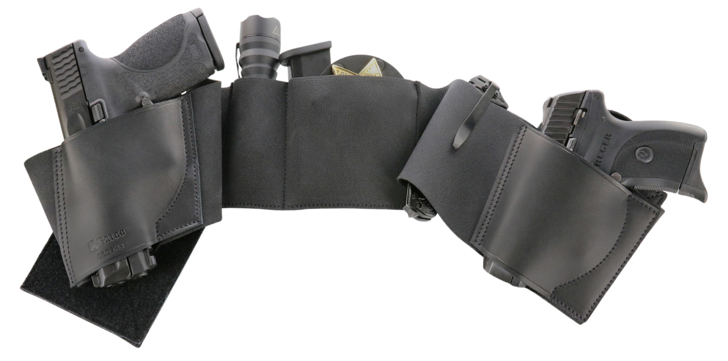 Galco UWBKLG2 UnderWraps 2.0 Black Large Leather/Nylon Handgun