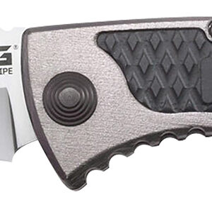 S.O.G SOG-SW1011-C Sideswipe  3.40" Folding Clip Point Plain Bead Blasted 7Cr15MoV SS Blade Gray Anodized Aluminum/G10 Handle Includes Belt Clip