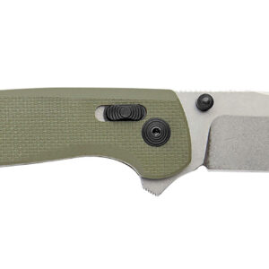 S.O.G SOGTM1022CP Terminus XR 2.95" Folding Plain Clip Point Stone Washed D2 Steel Blade/Olive Drab Textured G10 Handle