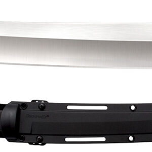 Cold Steel CS35AE Magnum Tanto XII  12" Fixed Tanto Plain Satin VG-10 San Mai Blade/Black Textured/Oval Kray-Ex Handle Includes Sheath