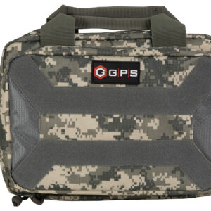 GPS Bags PC15ACU Pistol Case Gray Digital 600D Polyester Holds 1 Handgun