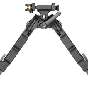 Accu-Tac BRASQDG204 BR-4 G2 Arca Spec Bipod made of Black Hardcoat Anodized Aluminum with ARCA Style Rail Attachment, Steel Feet & 5.75"-8.25" Vertical Adjustment