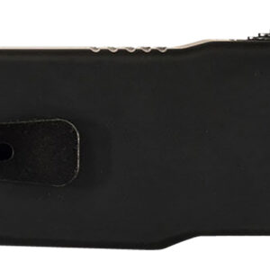 Templar Knife MABR321 Premium LW Slim 3.16" OTF Drop Point Plain Black Oxide Stonewashed D2 Steel Blade, 4.93" Black Aluminum Handle