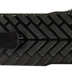 Templar Knife LAHBG52 Premium LW Large 3.55" OTF Tanto Part Serrated Black Oxide Stonewashed D2 Steel Blade, 5.25" Black Herringbone Aluminum Handle