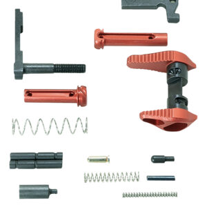 Timber Creek Outdoors ARLPKR Lower Parts Kit  Red Anodized Aluminum for AR-15