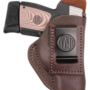 1791 Gunleather FCD3BRWL Fair Chase  IWB Size 03 Classic Brown Deer Hide Belt Clip Compatible w/Ruger LC9/Glock 42/43/43X  Left Hand