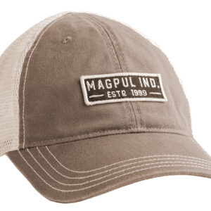 Magpul MAG1260-252 Established Garment Trucker Hat Driftwood Adjustable Snapback OSFA Embroidered Patch