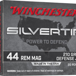 Winchester Ammo W44MST Silvertip 44RemMag 210gr Jacketed Hollow Point 20 Per Box/10 Case