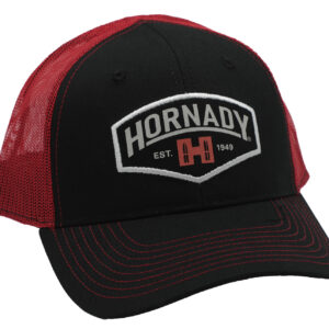 Hornady 99214 Established Mesh Cap Black Red Structured