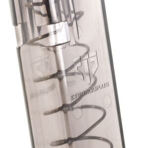 ETS Group SMKGLK19 Pistol Mags  15rd Standard 9mm Luger Compatible w/ Glock 19/26 Smoke Polymer