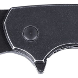 CRKT 5315KS Pilar  Large 2.67" Folding Plain Black Stonewashed 8Cr13MoV SS Blade/Black Stainless Steel Handle Includes Pocket Clip