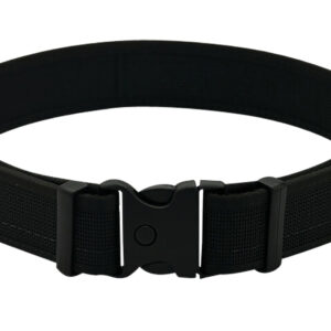 Uncle Mikes-leather(1791) BLTUM38/42MBL Gun Belt  Matte Black Leather 38/42 1.50" Wide Buckle Closure
