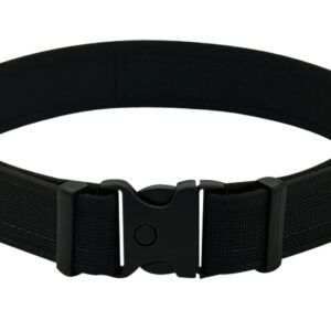 Uncle Mikes-leather(1791) BLTUM44/48MBL Deluxe Duty Gun Belt Matte Black Double Layer Nylon 44/48 2" Wide Buckle Closure