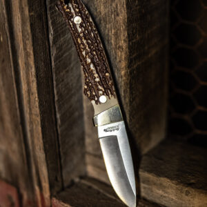 Uncle Henry old 1100089 Next Gen Staglon PH2N Pro Hunter 2.80" Fixed Drop Point Stainless Steel Blade 3.95" Staglon Handle Includes Sharpening Stone/Sheath