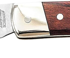 Uncle Henry LB5CP LB5 Smokey II Folding Clip Point Plain Stainless Steel Blade 3.70" Wood Handle Includes Sheath