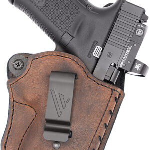 Versacarry CFD2112 Comfort Flex Deluxe IWB Size 02 Brown Leather Belt Clip Right Hand