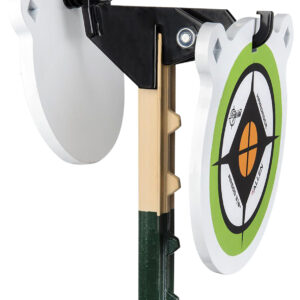 EZ-Aim 15634 Fence Topper Gong Hook & Recoil Spring  Black/Brown Steel 7"