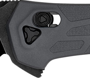 Kershaw 2042 Covalent  Mid-Size 3.20" Folding Drop Point Plain Black Oxide Blackwash D2 Steel Blade, Gray Textured Pockets Glass Filled Nylon Handle, Includes Pocket Clip