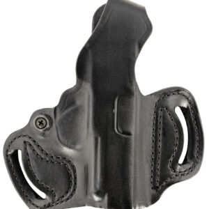 DeSantis Gunhide 085BA8JZ0 Thumb Break Mini Slide OWB Black Leather Belt Slide Fits Sig P365 Belt 1.75" Wide Right Hand