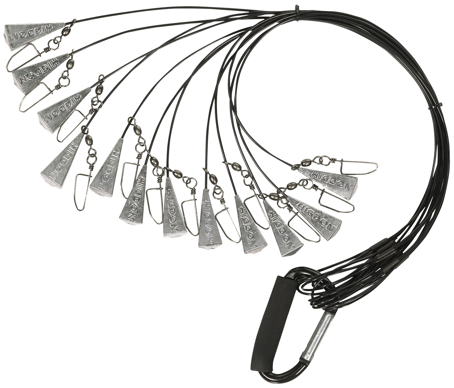 Higdon Outdoors 30328 Battleship Rig Black 48" Long 12 Pack