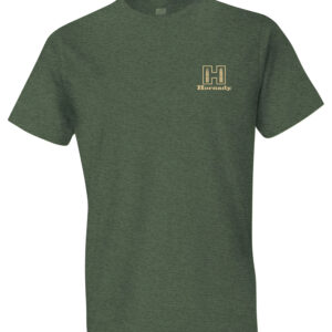 Hornady Gear 31433 Hornady T-Shirt Logo Stamp Military Green Short Sleeve Large