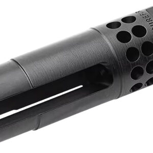 SureFire WARCOMPSPORT7625824 Warcomp Sport Flash Hider 30 Cal (7.62mm NATO) 5/8"-24 tpi, Open Tine 3-Prong, Ported Black Stainless Steel for AR/M4 Platform
