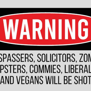 TekMat TEK42TRESPASSERS Trespassers Will Be Shot Door Mat Multi-Color Rubber 25"x42"