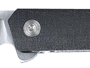 CRKT 7095KX CEO  Compact 2.61" Folding Plain Satin 4116 SS Blade/Black GRN Handle Includes Pocket Clip