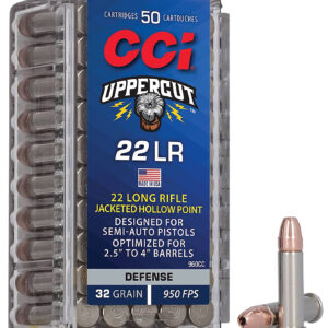 CCI 960CC Uppercut Defense 22LR 32gr Jacketed Hollow Point 50 Per Box/100 Case