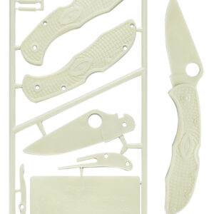 Spyderco PLKIT1 Delica 4 Plastic Kit For Children Ages 7+ Glow-In-The-Dark Plastic